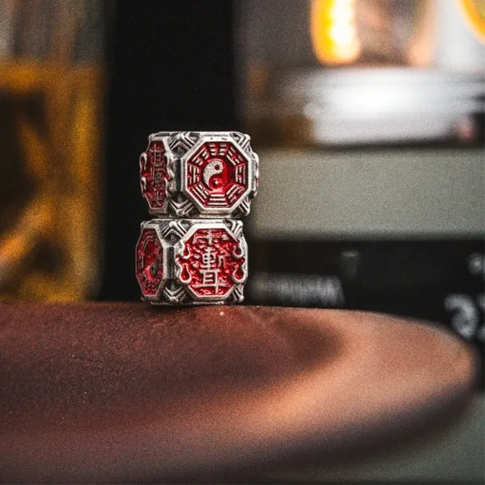 Authentic Crimson Tao Fortune Beads - Sacred Red Resin Talisman Strands