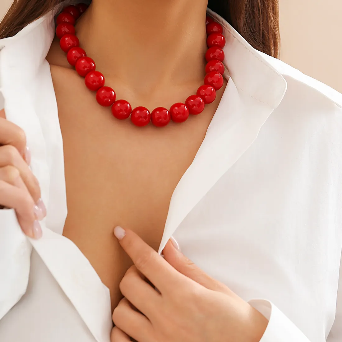 Authentic Crimson & Onyx Labyrinth Choker: Echoes of Cosmic Desire