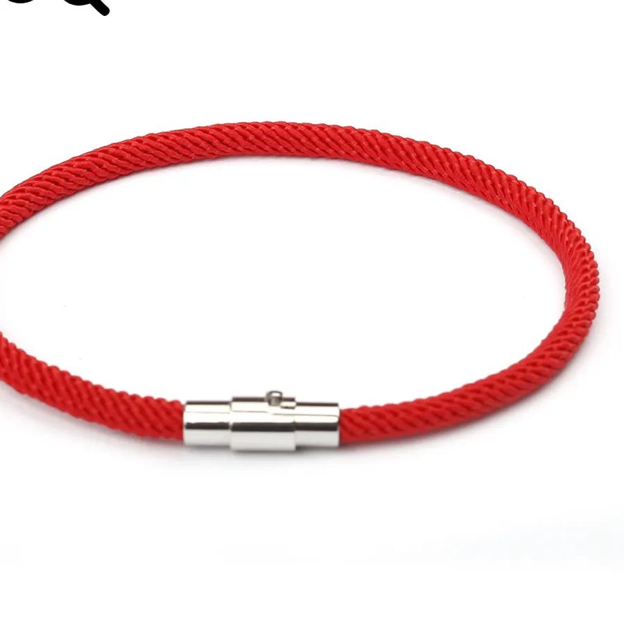 Authentic VOQ Magnetic Clasp Bracelet Bangle Lucky Red String Bracelets for Couple Valentine's Day Romantic Jewelry