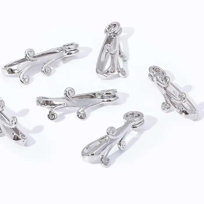 Authentic The Alchemist's Bloom: Rhodium-Plated Sacred Floral Connector & Talisman Enhancer