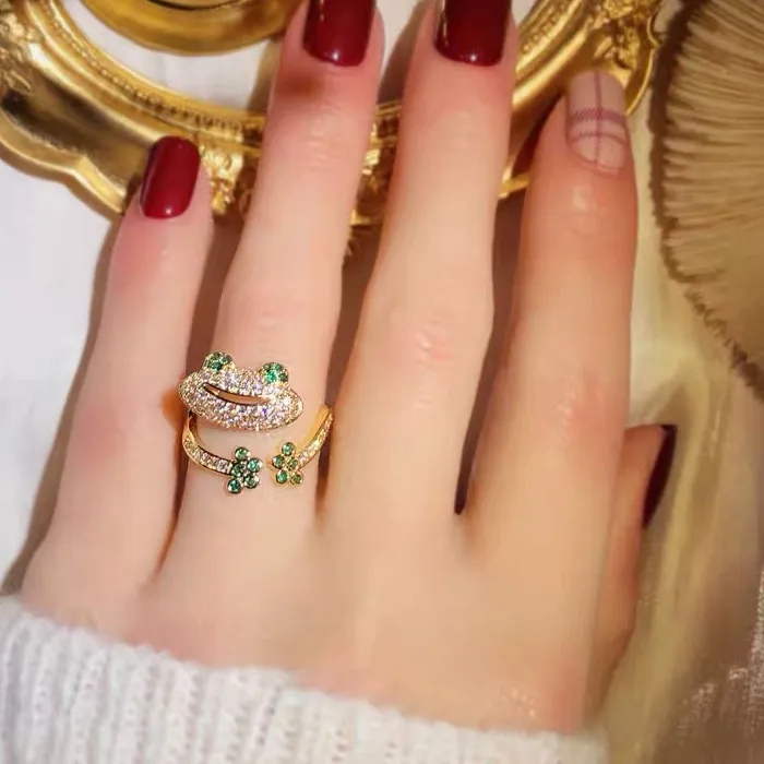 Authentic The Emerald Herald of Abundance Adjustable Ring