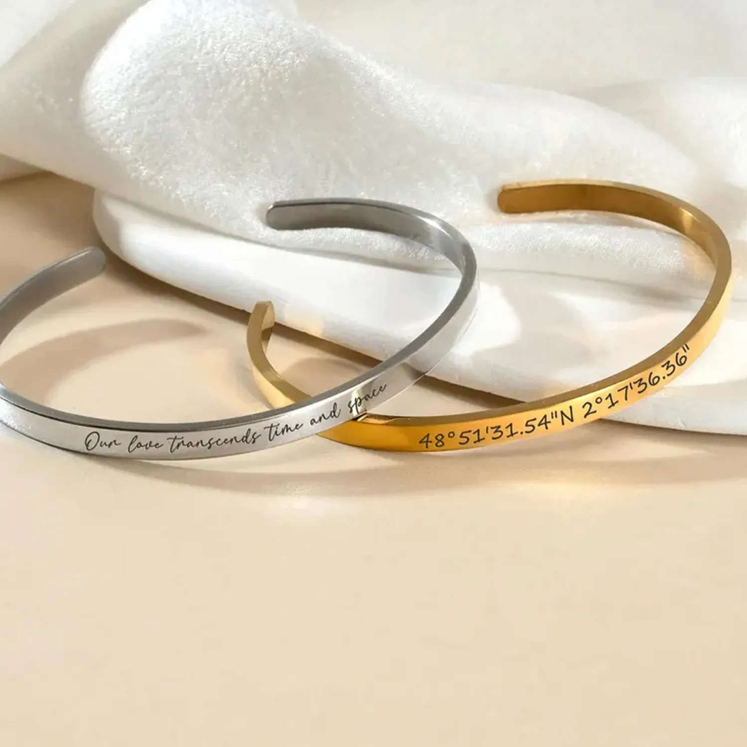 Authentic Lemegeton Engraved Name Bracelet Custom Roman Number Date Bangle Stainless Steel Jewelry Personalized Cuff Bracelet Mom Gifts