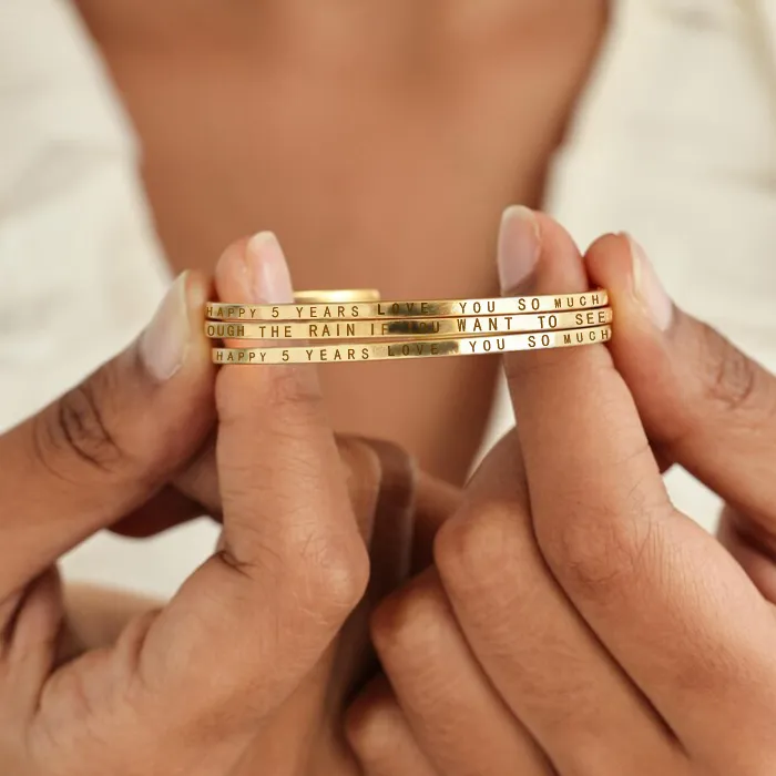 Authentic The Eternal Circle: Custom Stainless Steel Stacking Bracelets