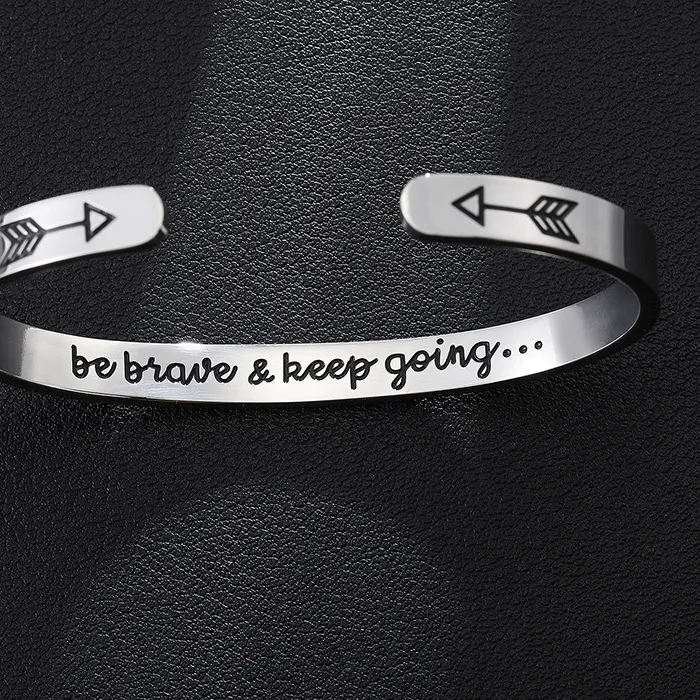 Authentic Custom Engrave Name Wrist Bracelets Bangles Personalized Name Date Cuff Bracelets Jewelry