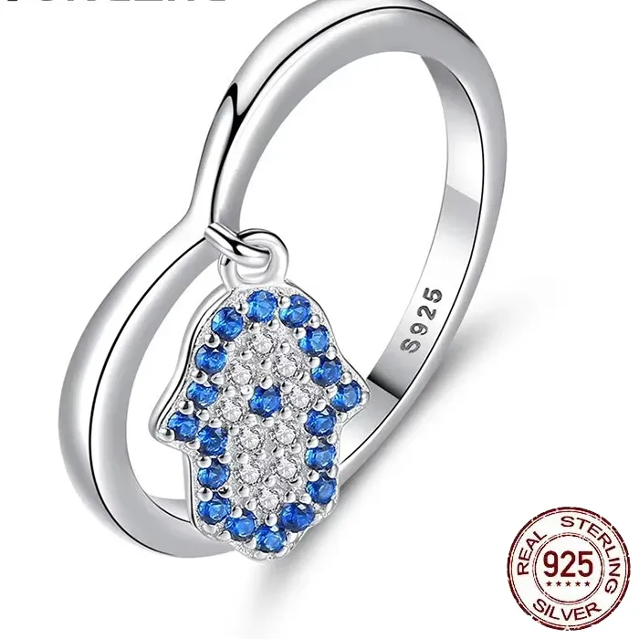 Authentic Warding Light The Gold- Plated Hamsa Heart Talisman Ring