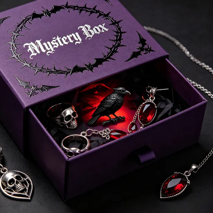Authentic Surprise Women Birthday Jewelry 1/10/30/50 Pieces Retro Hip-hop Necklaces Earrings Rings Small Bracelets Mysterious