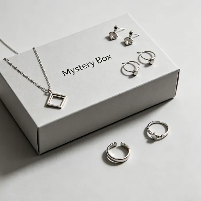 Authentic Women Mysterious Jewelry 1/10/30/50 Pieces Retro Hip-hop Necklaces Earrings Rings Small Bracelets Perfect Birthday Surprise