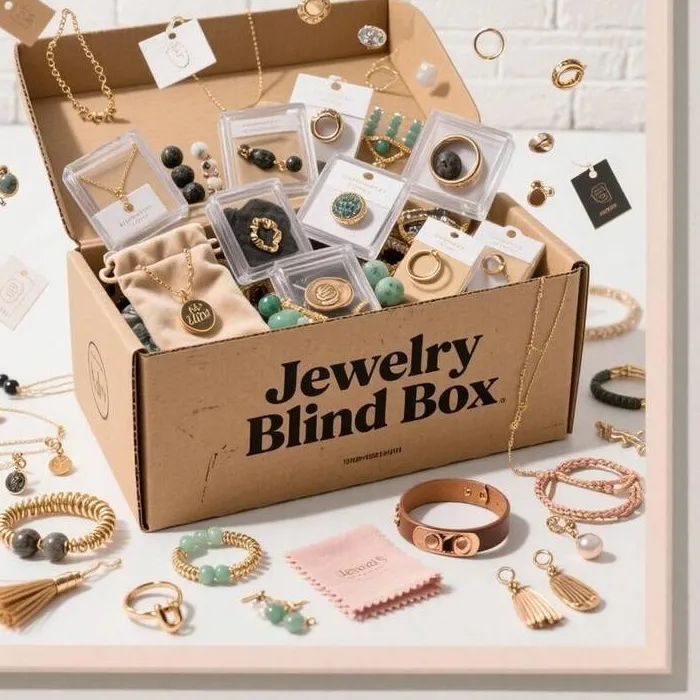 Authentic Surprise Women Birthday Jewelry 1/10/30/50 Pieces Retro Hip-hop Necklaces Earrings Rings Small Bracelets Mysterious