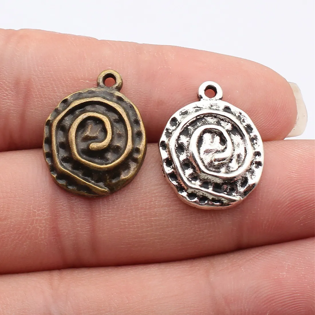 Authentic Echoes of the Infinite: Swirl Pattern Talismans Set of Ten
