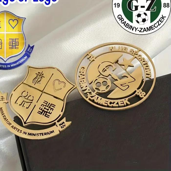 Authentic Custom Logo Brooch Simple Creativity Company Pattern Brooches For Women Men Emblem Jewelry Accessories Gifts