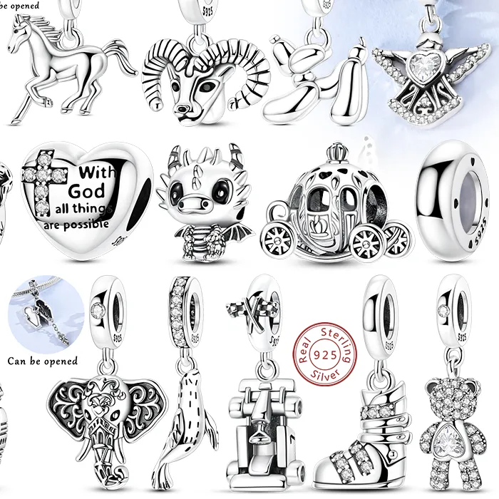 Authentic Angel's Heart: A Sterling Silve Charm of Endless Love
