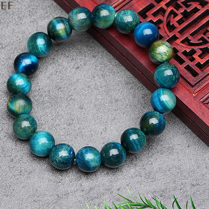 Authentic Celestial Peacock Eye Talisman Bangle – Divine Protection & Harmony in Mystic Blue