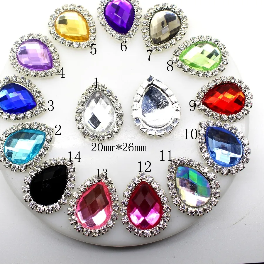 Authentic Celestial Water‑Drop Gems – 10 Shimmering 20×25 mm Cabochons for Enchanting Jewelry
