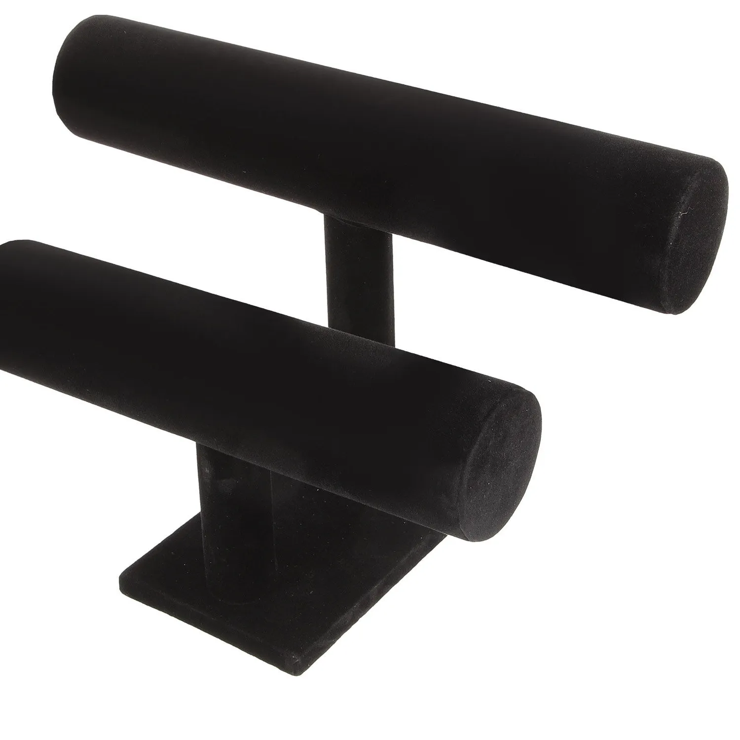 Authentic 2 Tier Detachable Bracelet Stand for Jewelry Display and Organization Sturdy Scratch Resistant Space Saving Rack Black Bracelet
