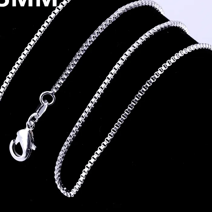 Authentic The Infinite Path Sterling Silver Box Chain