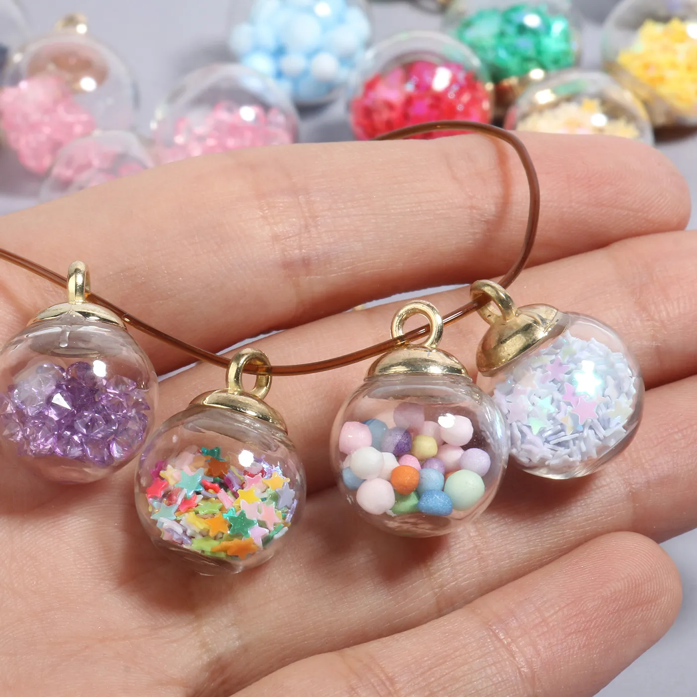 Authentic Celestial Vessels: Captured Stardust Pendants