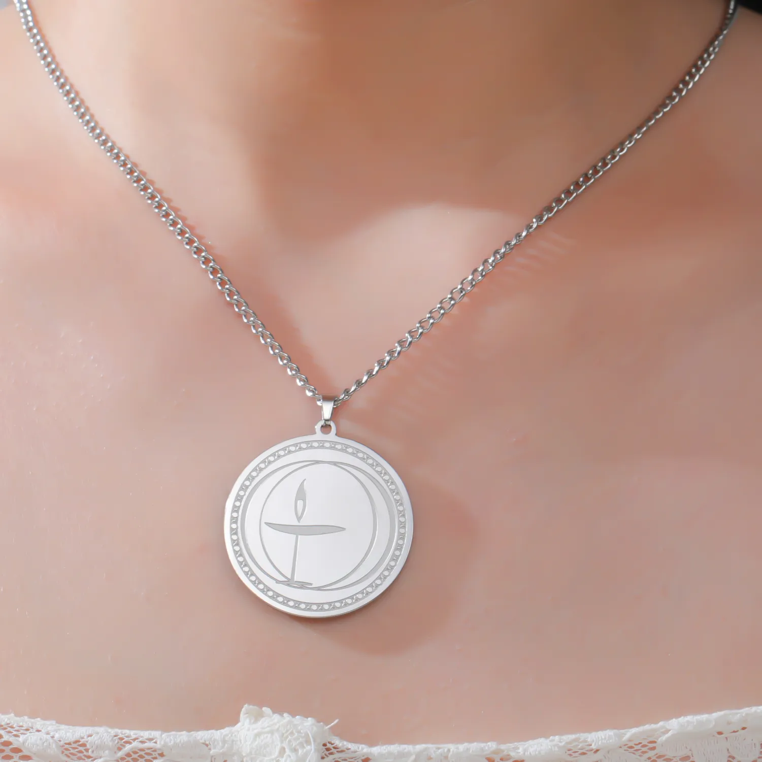 Authentic The Eternal Flame: Sacred Chalice Pendant of Universal Harmony