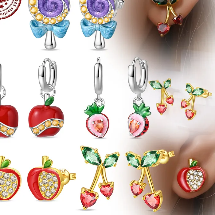 Authentic Fruitful Abundance: Sterling Silver Hoop Earrings for the Fertile Heart