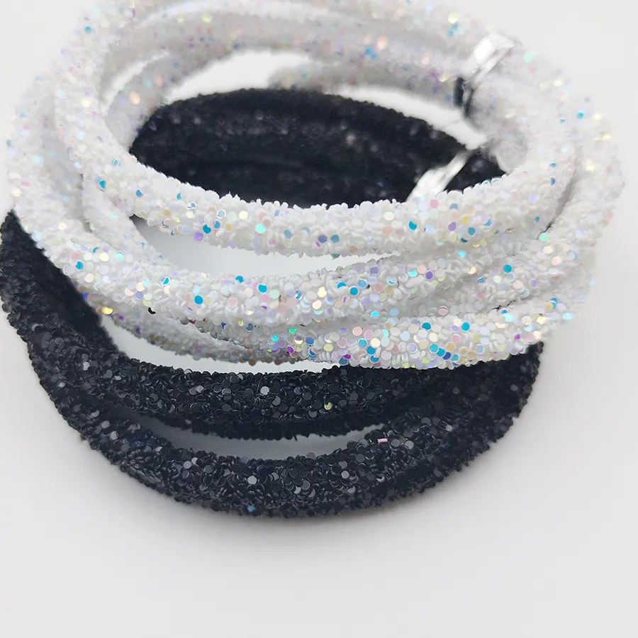 Authentic 1 Yard 5MM Resin Glitter Glitter Hose Decoration Hose Rope DIY Bracelet Necklace Clothing Shoes Hat Party Decoration Wedding