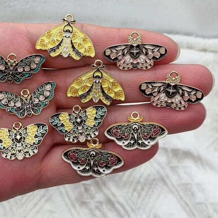Authentic The Chrysalis of New Beginnings: Enamelled Butterfly and Moth Talismans