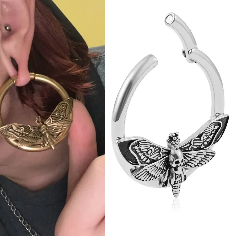 Authentic Mystic Skull Moth Earrings - A Magical Transformation