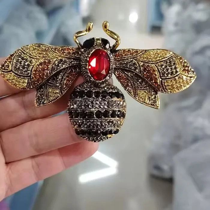 Authentic The Gilded Pollinator: Sacred Prosperity and Fertility Brooch