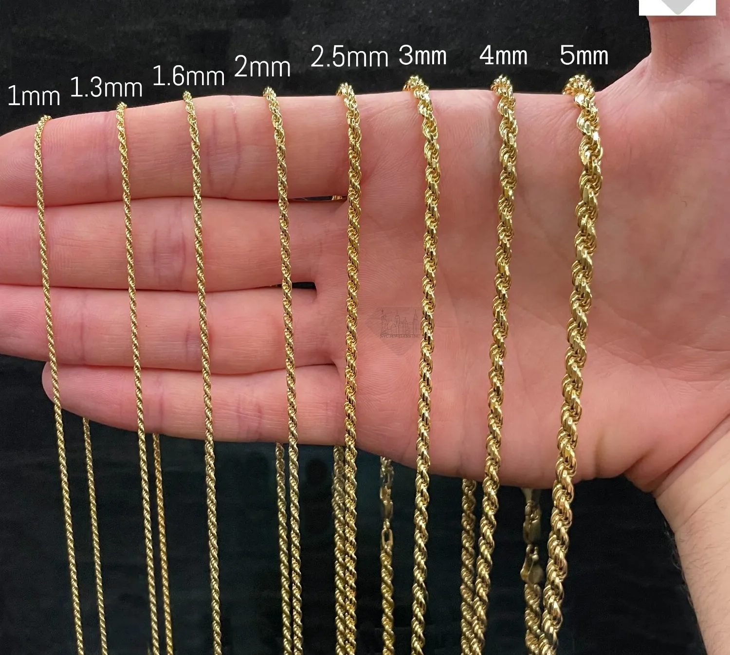 Authentic Spiral of Abundance: 14K Gold-Infused Sterling Silver Rope Chain Necklace