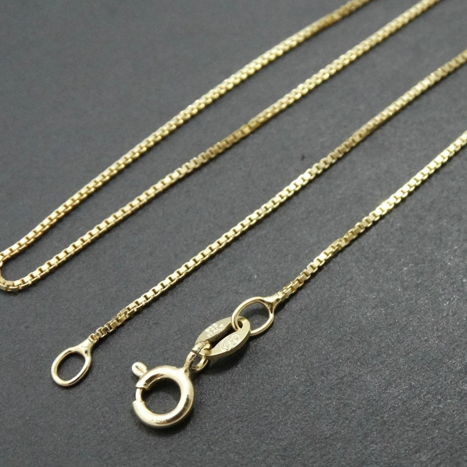 Authentic Unlock the Radiance of Your Soul with this Vibrant Italian 925 Sterling Silver Box Chain Necklace