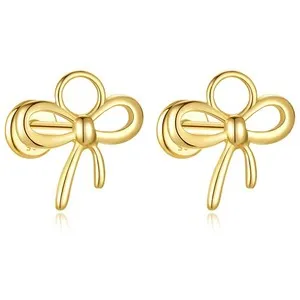 Authentic The Golden Knot of Eternal Grace 14kt Gold-Plated Studs