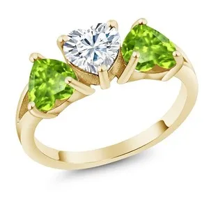 Authentic Golden Aegis of Starlight: Moissanite Lumina Ring