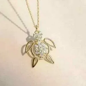Authentic The Gilded Tortoise of Timeless Resilience