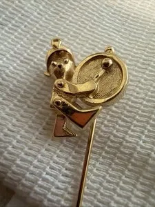 Authentic Vintage Trifari Gold-plated Boy Stick Pin