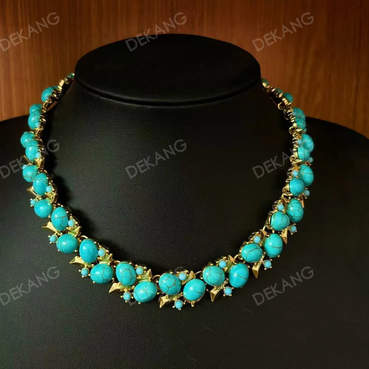 Authentic Turquoise Trifari Necklace And Earrings