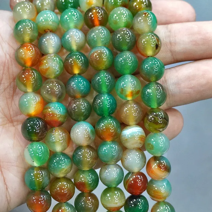 Authentic Natural Peacock Agates Loose Beads Diy Bracelet Charm Beads for Jewelry Making 4 6 8 10 12 14MM Pick Size 15" Strand