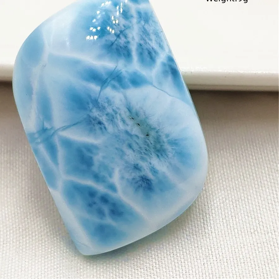 Authentic Natural Blue Larimar Oval Pendant Women Men Larimar Oval Size 31x22x10mm Necklace Fashion Jewelry Gemstone AAAAAA