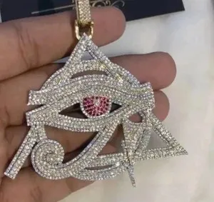 Authentic The Celestial Gaze: 3.50Ct Moissanite Evil Eye Talisman