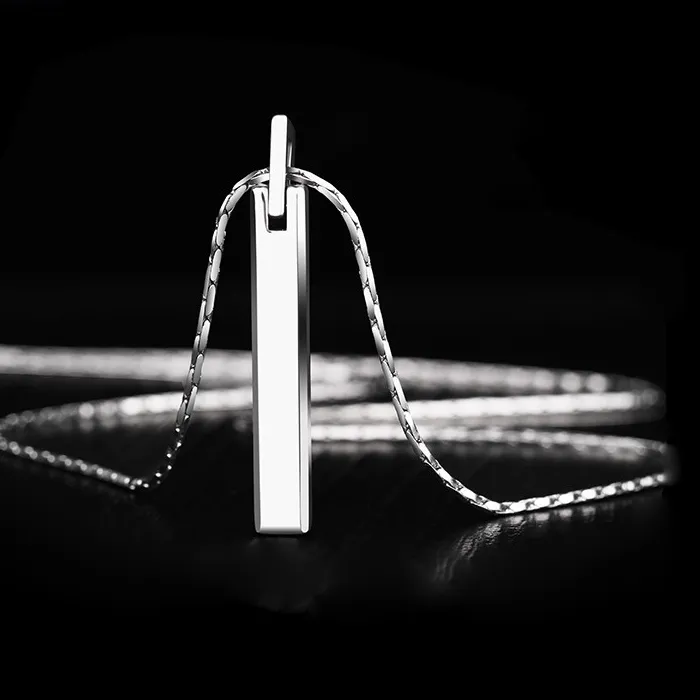 Authentic Pendants And Classic Tungsten High Polished Scratch Proof For Couples Necklace Engraving