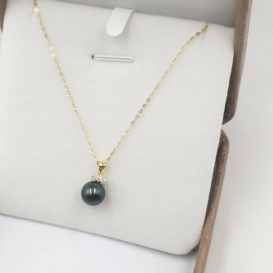 Authentic The Midnight Tide: Tahitian Black Pearl Talisman
