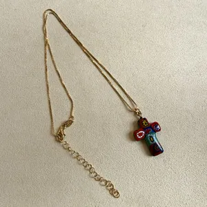 Authentic The Millefiori Cross: A Luminous Vessel of Celestial Harmony
