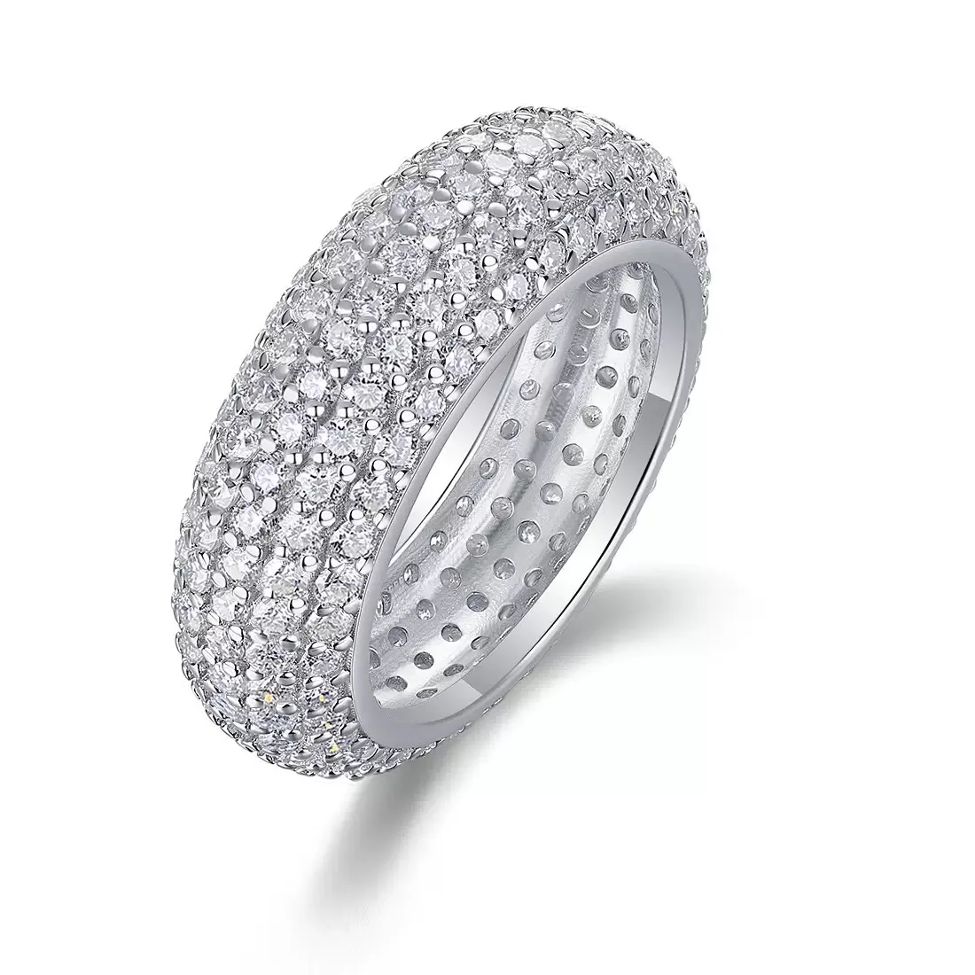 Authentic The Moissanite Eternity Ring: A Sacred Union of Celestial Beauty and Eternal Love