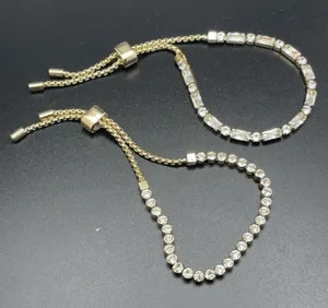 Authentic Twin Luminous Lariat Bracelets - Gold-Plated Energy Harness