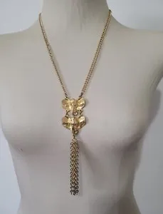 Authentic Sacred Odyssey: Double Elephant Amulet Lariat