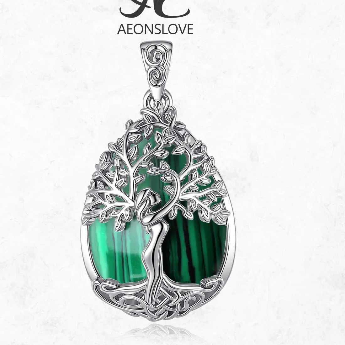 Authentic Tree of Life Amulet: Harmony of Water and Earth