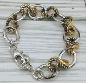 Authentic The Meridian Weaver: Textured Silver and Gold Plated Adjustable Talisman