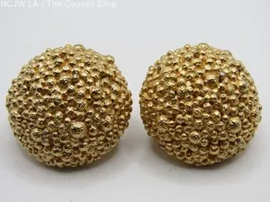 Authentic Celestial Orbs: The Ciner Textured Gold Dome Talismans
