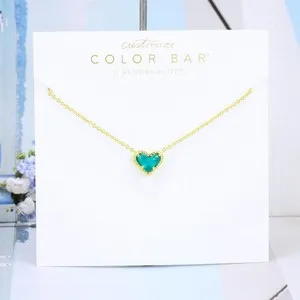 Authentic Heartbeat of London Blue: Golden Ari Heart Necklace of Protection and Serenity