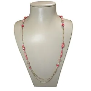 Authentic Women's  Trendy Gold Plated Beaded Chain Necklace NWOT
