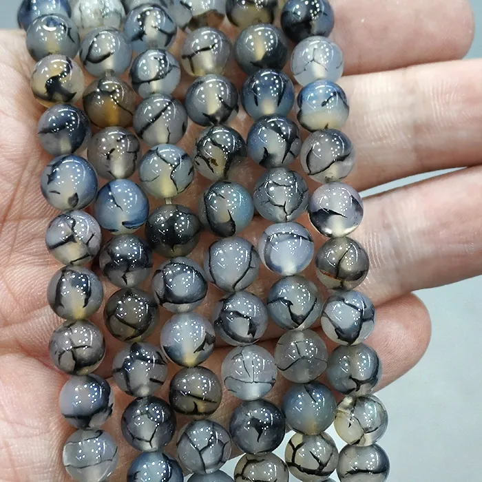 Authentic The Weaver of Shadows: Dragon Vein Agate Sacred Strands