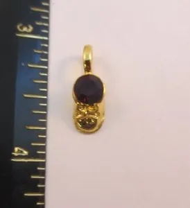 Authentic The Golden Cradle Swarovski Birthstone Baby Shoe Talisman