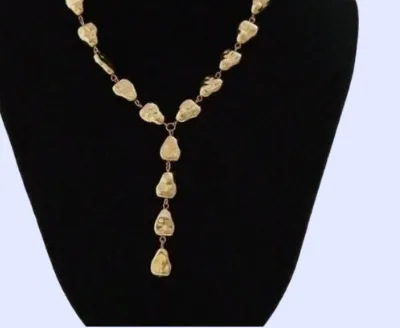 Authentic Zara 18K Gold plated new necklace with gold tear droplets drops sale price